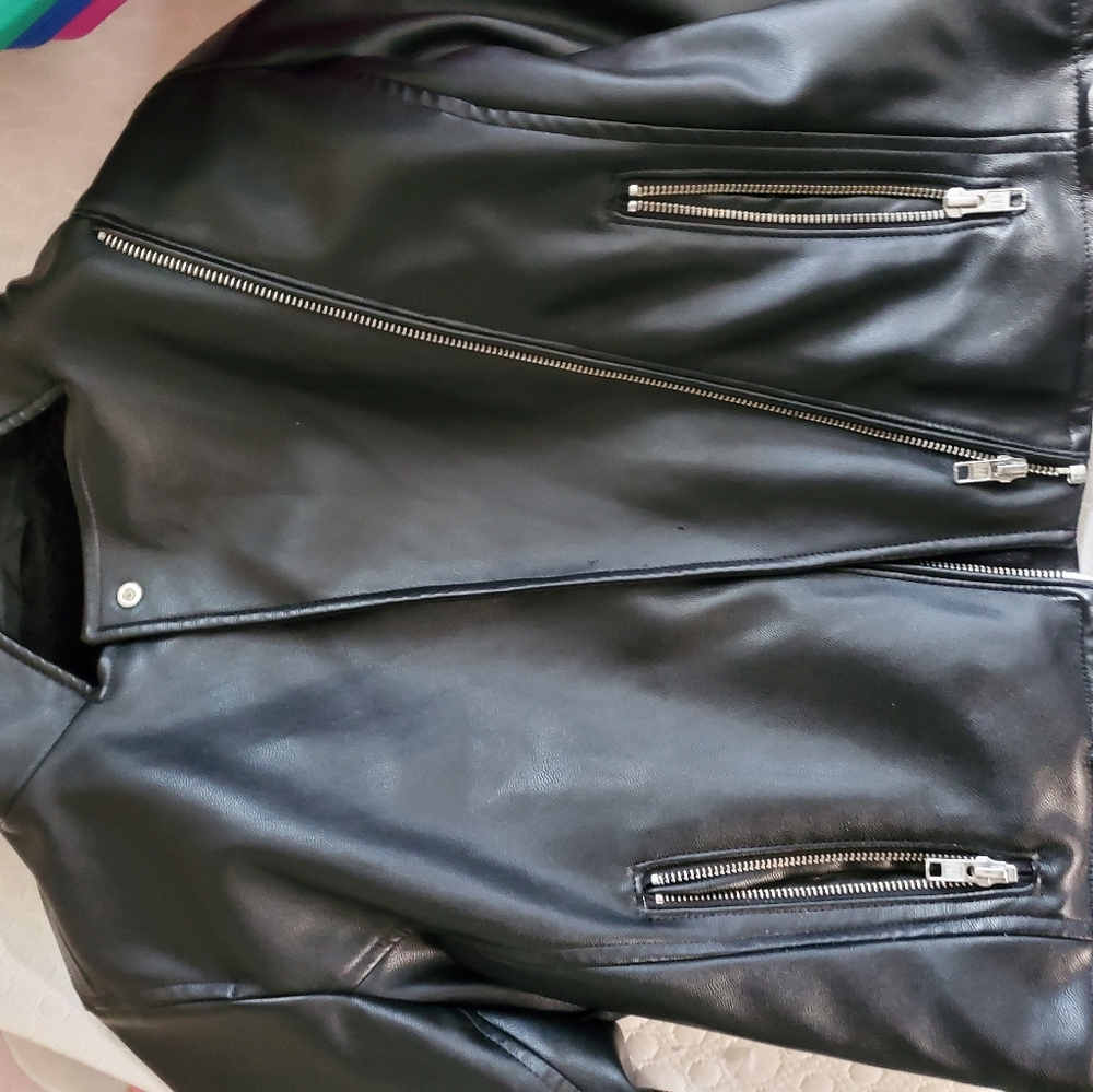 Gap faux leather jacket